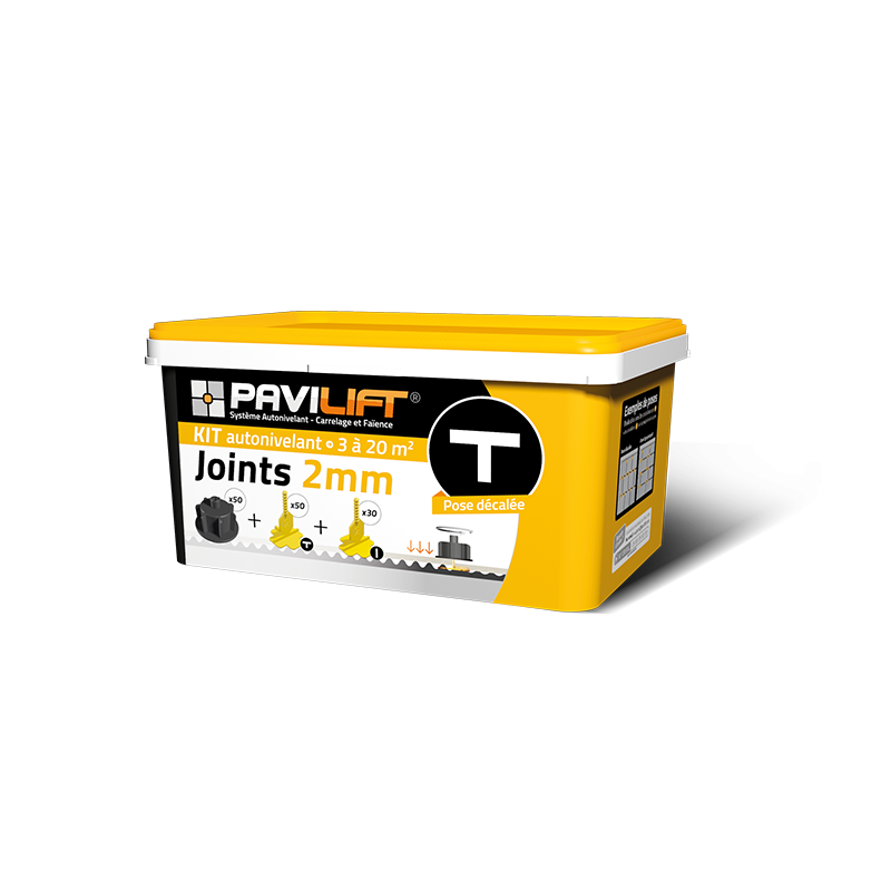 Kit croisillons Pavilift 2mm poses décalés en T