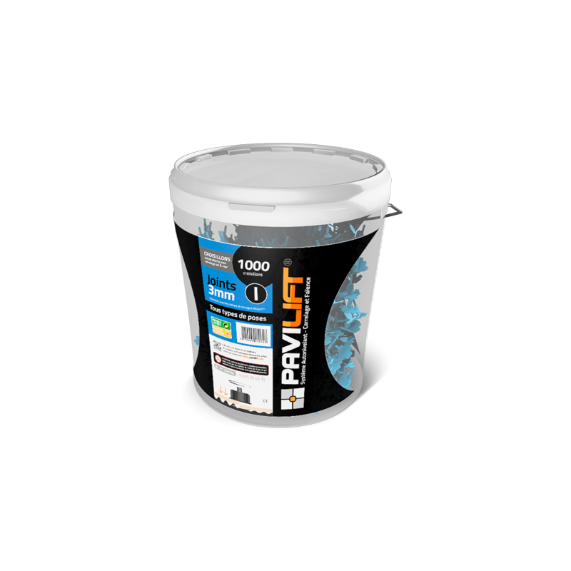 400 croisillons en I Pavilift 3mm tous types de poses