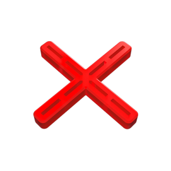 SACHET DE 150 CROISILLONS DE CARRELEUR EN CROIX ( + ) 5 MM