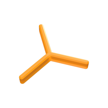 SACHET DE 250 CROISILLONS DE CARRELEUR EN Y (120Ã‚Â°) 2 MM