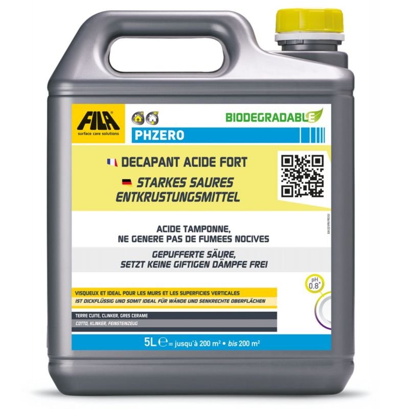 FILAPHZERO DECAPANT ACIDE FORT BIDONS DE 5 LT