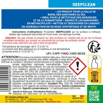 Deepclean detergent spray anticalcaire