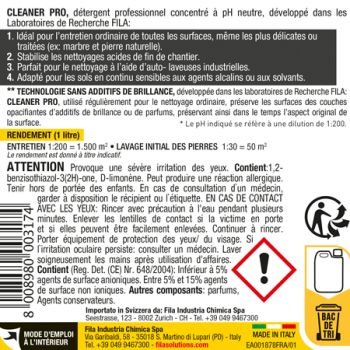 Filacleaner detergent neutre concentre bidons de 5 lt