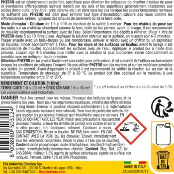 FILAPHZERO DECAPANT ACIDE FORT BIDONS DE 1 LT