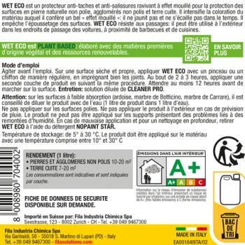 FILAWET ECO PROTECTEUR RAVIVANT EFFET MOUILLé BASE EAU BIDONS DE 5 LT