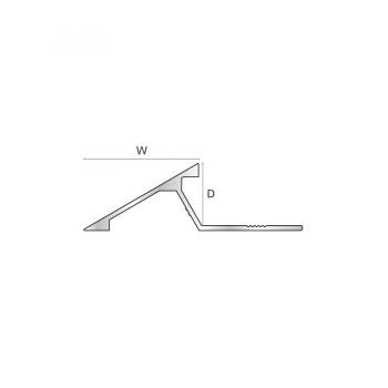 RSA.104.81 RACCORDO ALLUMINIO 'ANODIZZATO'    20mm x 10mm - 2,5m