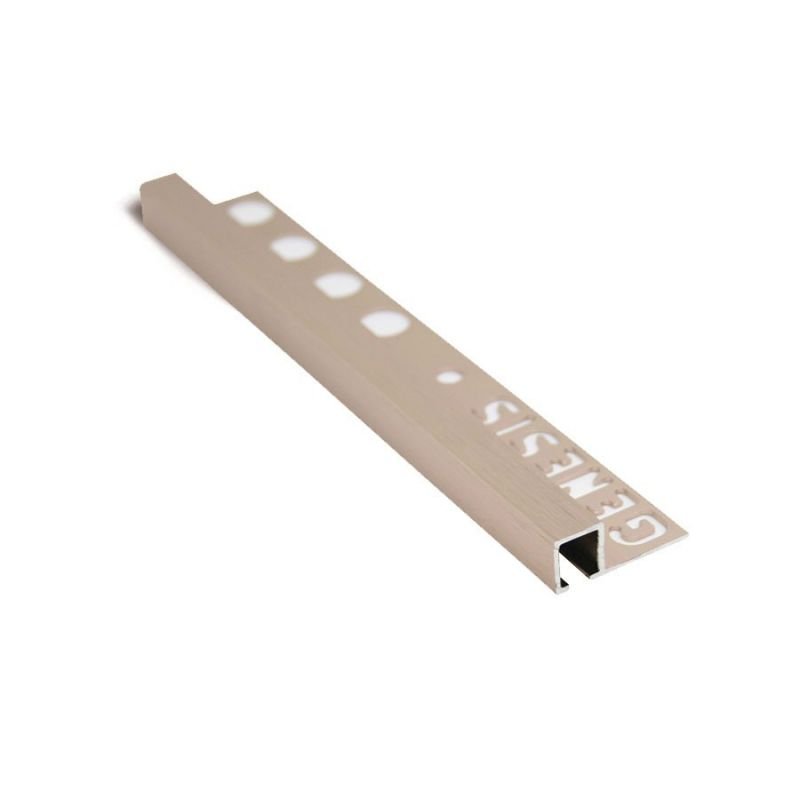 PROFILO QUADRO ALLUM.(fin.RAME SPAZZ.) 12mm x 10mm- 2,5m