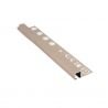 PROFILO QUADRO ALLUM.(fin.RAME SPAZZ.) 12mm x 10mm- 2,5m