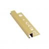 PROFILO QUADRO ALLUM.OTTONE SPAZZOLATO10mm x 12mm- 2,5m