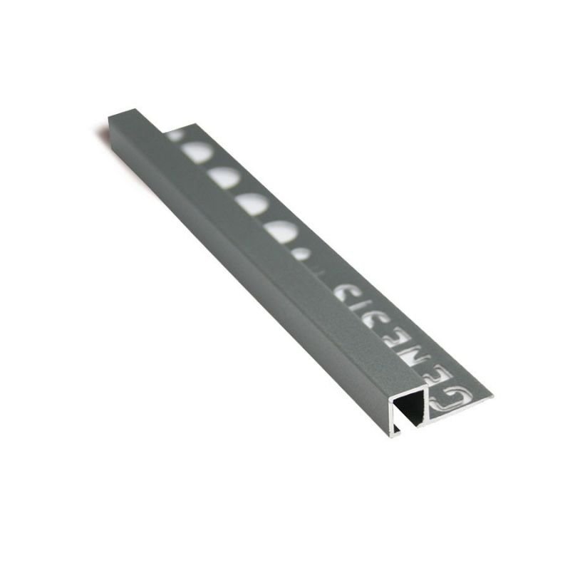 PROFILO QUADRO ALLUM.ANTRACITE12mm x 10mm- 2,5m