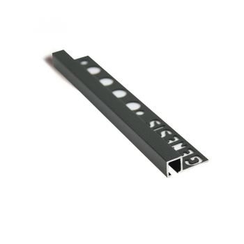 TDP.100.17 PROFILO QUADRO ALLUM.NERO OPACO10mm x 10mm- 2,5m