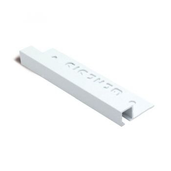 PROFILO QUADRO ALLUM.BIANCO TEXTUR 12mm x 10mm- 2,5m