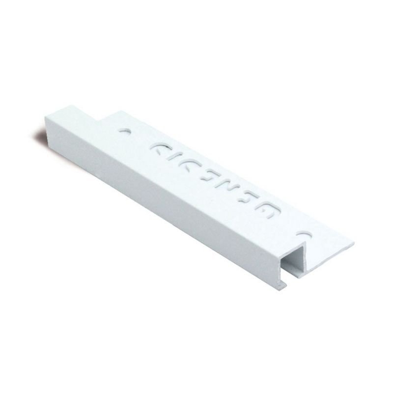 PROFILO QUADRO ALLUM.BIANCO TEXTUR 12mm x 10mm- 2,5m