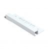 PROFILO QUADRO ALLUM.BIANCO TEXTUR 12mm x 10mm- 2,5m