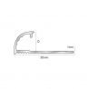 PROFILO ARROTONDATO ALL.(NATURALE) 8mm - 2,5m
