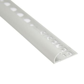 PROFILO ARROTONDATO ALLUMINIO(ACCIAIO SPAZZOLATO) 8mm - 2,5m