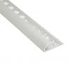 PROFILO ARROTONDATO ALLUMINIO(ACCIAIO SPAZZOLATO) 8mm - 2,5m