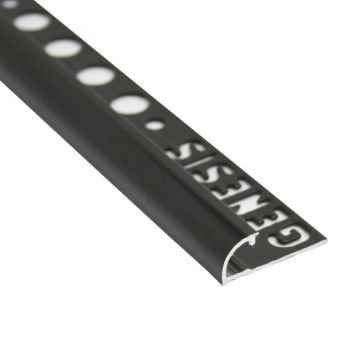PROFILO ARROTONDATO ALL.(NERO) 10mm - 2,5m