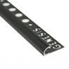 PROFILO ARROTONDATO ALL.(NERO) 10mm - 2,5m