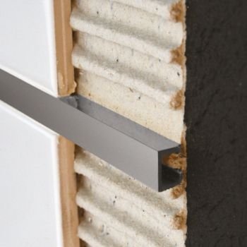 LISTELLO MATITA ALLUMINIO CROMATO  10mm x 8mm - 2,5m