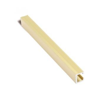 LISTELLO MATITA ALL. OTTONE LUCIDO 10mm x 8mm - 2,5m