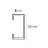 LISTELLO MATITA ALL. SATINATO 10mm x 8mm - 2,5m
