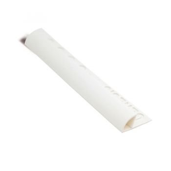 ETR.808.01 PROFILO ARROTONDATO PVC BIANCO 8mm - 2,5m