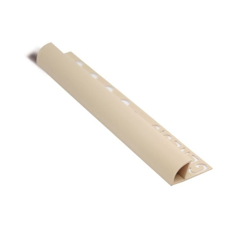 PROFILO ARROTONDATO PVC CUOIO8mm - 2,5m