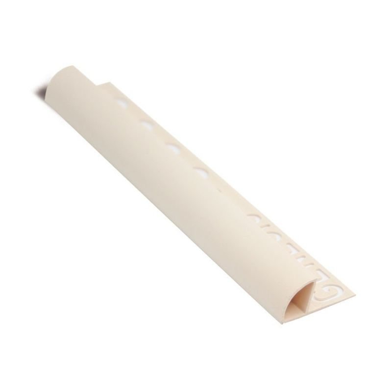 PROFILO ARROTONDATO PVC SOFT CREAM 10mm - 2,5m