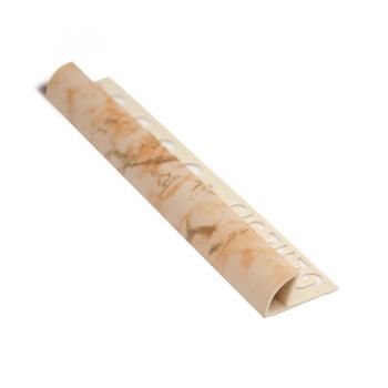 PROFILO ARROTONDATO PVC MARR.MARM. 10mm - 2,5m