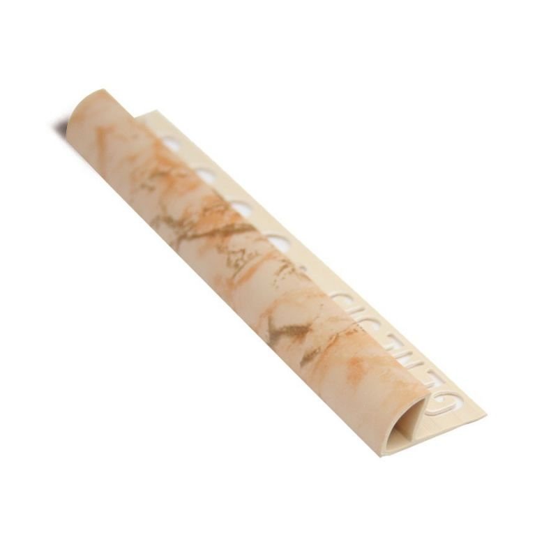 PROFILO ARROTONDATO PVC MARR.MARM. 10mm - 2,5m