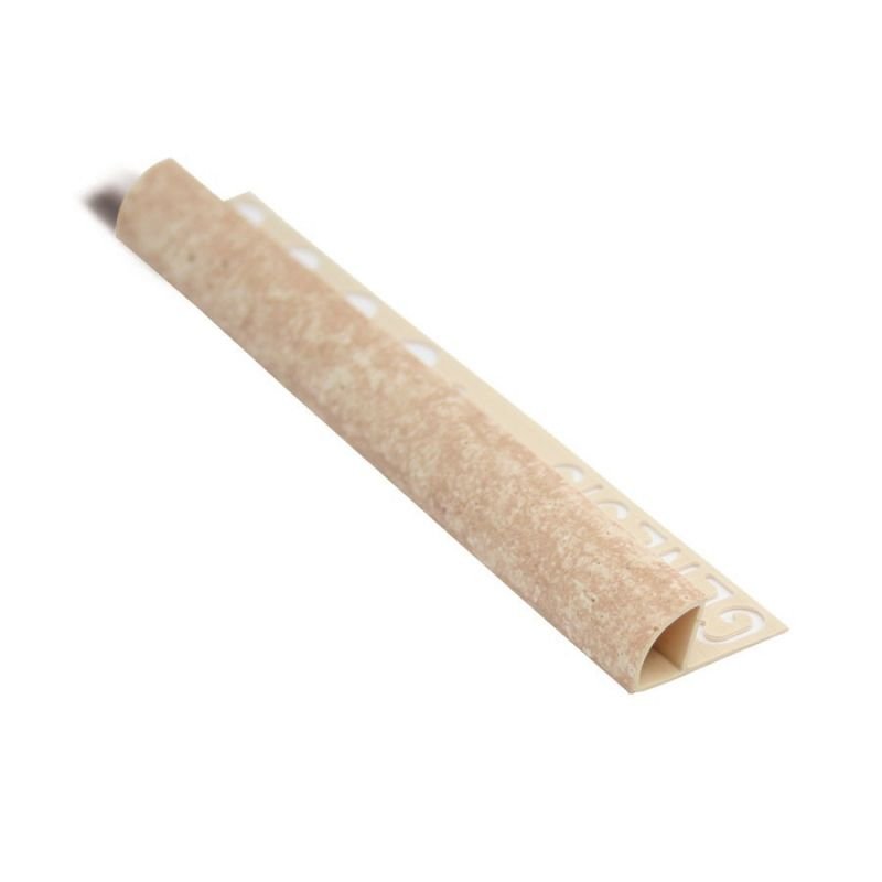 PROFILO ARROTONDATO PVC MARR.GRANIT8mm - 2,5m