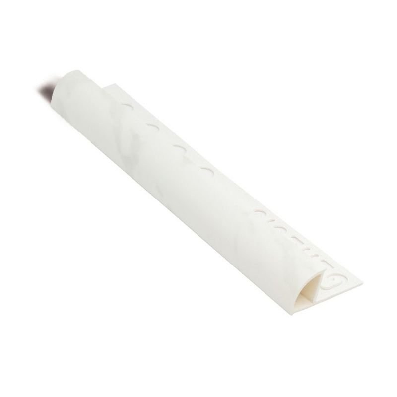 PROFILO ARROTONDATO PVC B.MARMO12mm - 2,5m