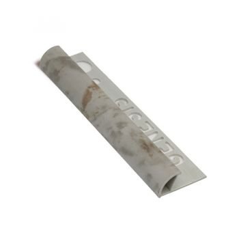 PROFILO ARROTONDATO PVC GR.MARMO 8mm - 2,5m