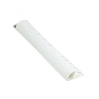 PROFILO ARROTONDATO PVC BIA.GHIAC. 6mm - 2,5m