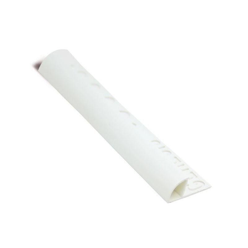 PROFILO ARROTONDATO PVC BIA.GHIAC. 6mm - 2,5m