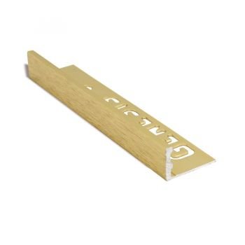 PROFILO ANGOLARE ALL. OTTONE SPAZZOLATO 12mm - 2,5m